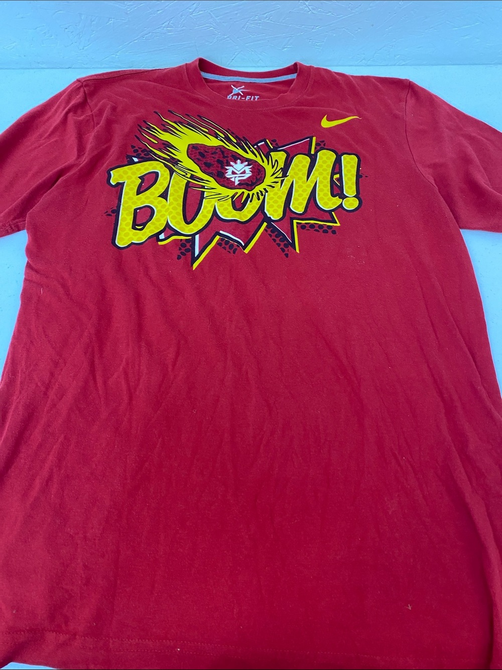 Nike Red Graphic BOOM! Short Sleeve Tee